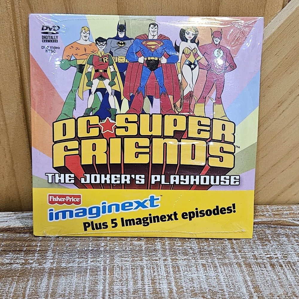 NIP | DC Super Friends The Joker's Playhouse Dvd | + 5 Imaginext Episodes